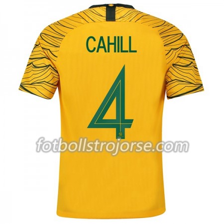 Australien Matchtröjor Cahill 4 Hemma Fotbollströja VM 2018 Australien Matchtröjor Cahill 4 Hemma Fotbollströja VM 2018